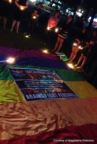 As a move against violence and discrimination based on SOGIE, LGBT community groups from all over the Philippines held the National Day of Outrage, a nationwide protest action, on October 24.